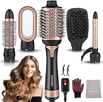 Amazon.com : Blow Dryer Brush,5-in-1 Versatile Ceramic Titanium